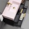 Pink Sink Bathroom Vanity, Wall Mounted, Modern, Single, 40